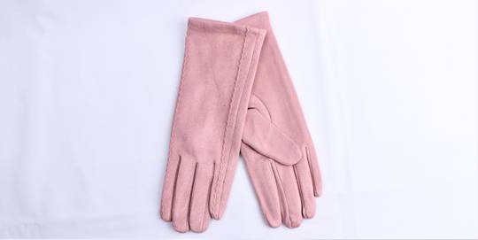 Shackelford faux suede glove pink Style; S/LK4964PNK